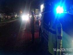 Sat Lantas Polres Ogan Ilir Gelar Patroli Beat dan Blue Light Patrol, Jaga Kamseltibcarlantas Malam Hari