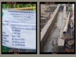 Proyek Siring Rp199 Juta di Gelumbang Belum Rampung, Warga Pertanyakan Pengawasan