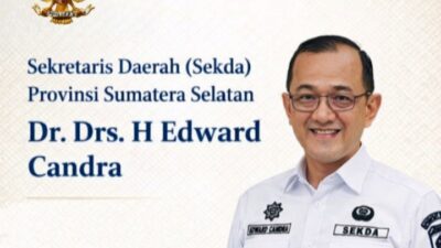 Edward candra sekda Provinsi Sumatera Selatan foto dok/istimewa