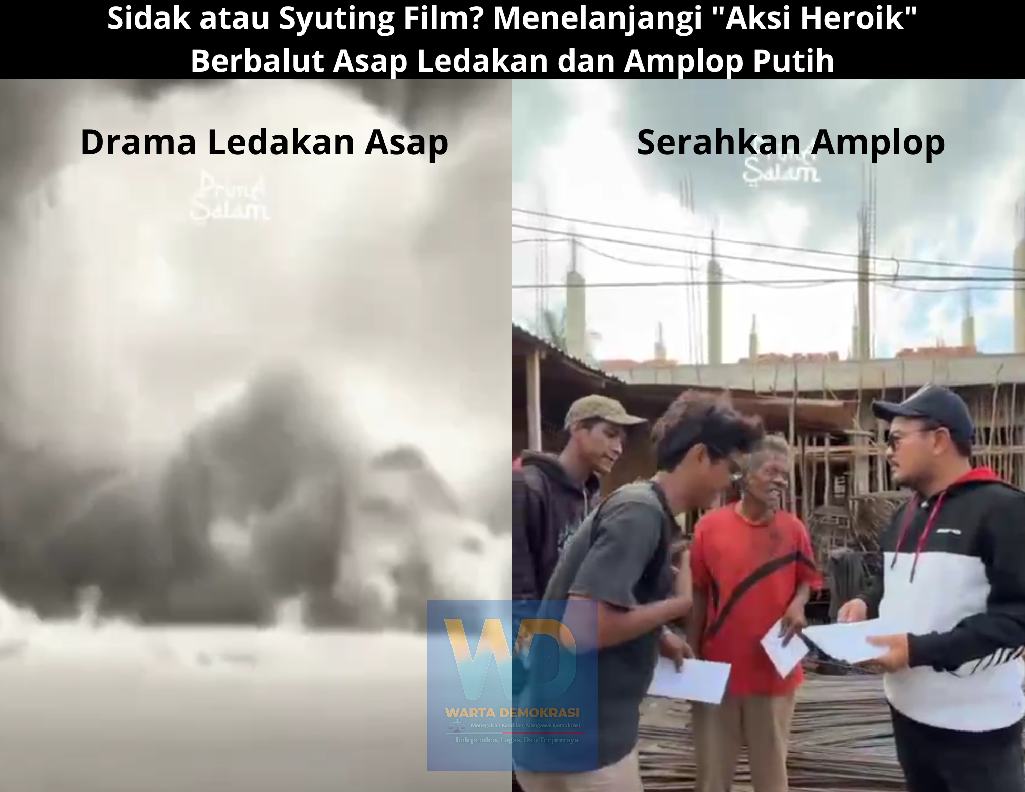 Sidak atau Syuting Film? Menelanjangi "Aksi Heroik" Berbalut Asap Ledakan dan Amplop Putih