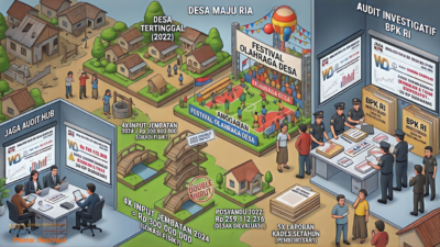 Bungkam Seribu Bahasa: Di tengah desakan transparansi anggaran miliaran rupiah, Kades Maju Ria memilih abaikan tugas negara. > (Ket. Photo: Ilustrasi data Jaga KPK menjadi dokumen Redaksi)