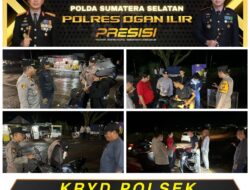 Tekan Gangguan Kriminalitas, Polsek Pemulutan Gelar Razia dan Patroli Hunting di Titik Rawan