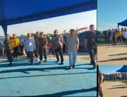 Kapolres Ogan Ilir Bersama Wakil Bupati Hadiri Peletakan Batu Pertama Pembangunan Masjid Al Ma’ruf Hasanah oleh Pangdam II/Sriwijaya di Danau Biru