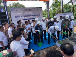 Kapolsek Indralaya Ogan Ilir Hadiri Groundbreaking CNG Station Simpang Y dan Tasyakuran HUT ke-17 PT CNG Hilir Raya