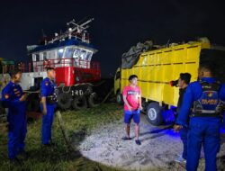 Ditpolairud Polda Sumsel Gagalkan Distribusi 21 Ton Solar Ilegal di Gandus, Lima Orang Diamankan
