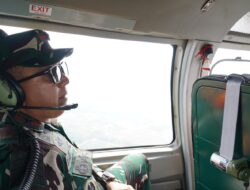 Patroli Udara Karhutla, Danrem 044/Gapo Tinjau Daerah Rawan dan Kesiapsiagaan Satgas Sumsel
