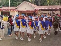 Semarak Gerak Jalan Pelajar Gunung Megang, SD, SMP hingga SMA/SMK/MA Tampil Penuh Semangat