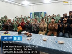 Kapolresta Palembang Tatap Muka Bersama Sabuk Kamtibmas Polsek SU.I Palembang