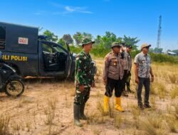 Cegah Terjadinya Kebakaran Hutan dan Lahan, Polsek Pemulutan Bersama Tiga Pilar Intensifkan Patroli