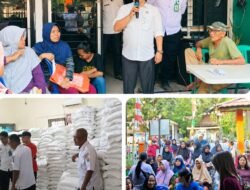 Pemerintah Salurkan Bantuan Pangan Beras 30 Kilogram untuk Masyarakat Kelurahan Karang Jaya