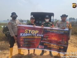 Polres Ogan Ilir melalui Polsek Pemulutan Bersama Tiga Pilar Perkuat Pencegahan Karhutla Di Daerah Rawan