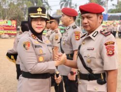 Polres Ogan Ilir Gelar Sertijab Kasat Resnarkoba dan Kapolsek Pemulutan, Kapolres Tekankan Profesionalisme dalam Bertugas